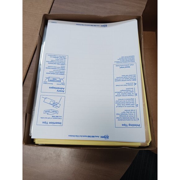Avery 11113 Work Saver Insertable Tab Index Dividers 5-tab 8.5x11 Clear 24 sets - Picture 3 of 4